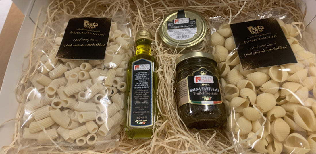 Pasta in uw kerstpakketten-een relatiegeschenk met smaak én betekenis