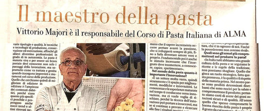 Vittorio Majori op bezoek, een italiaanse pasta grootheid